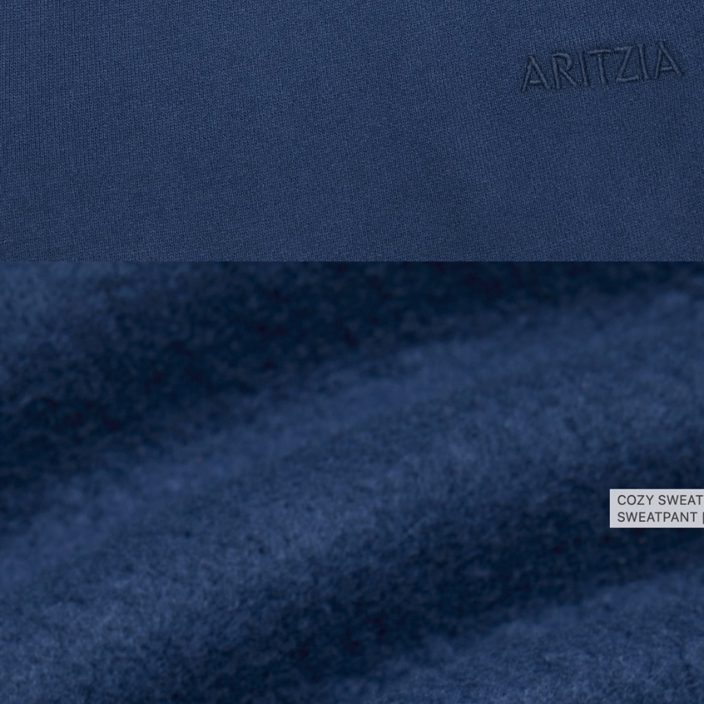 2 Pairs for $80: Aritzia Cozy Sweatfleece Boyfriend Wide Sweatpant - Picture 3 of 6
